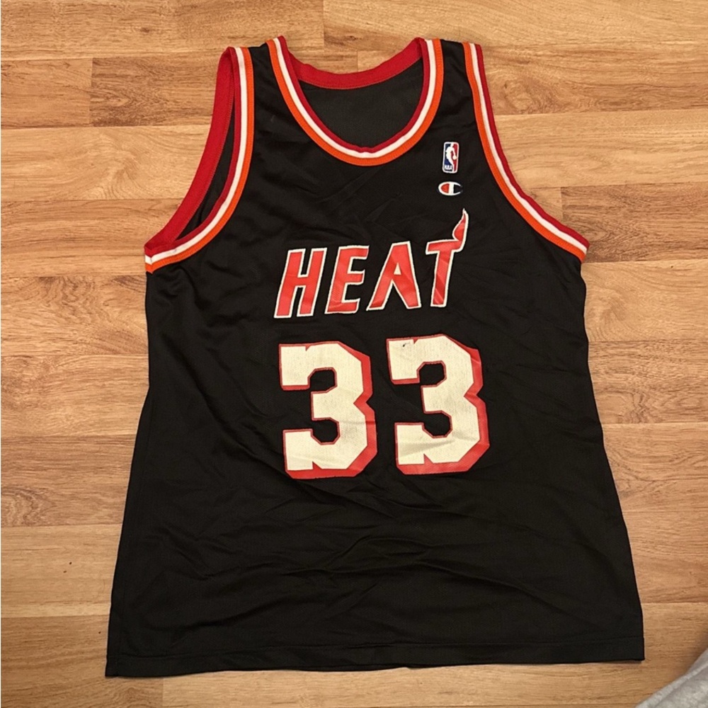 Vintage Champion Miami Heat Alonzo Mourning jersey